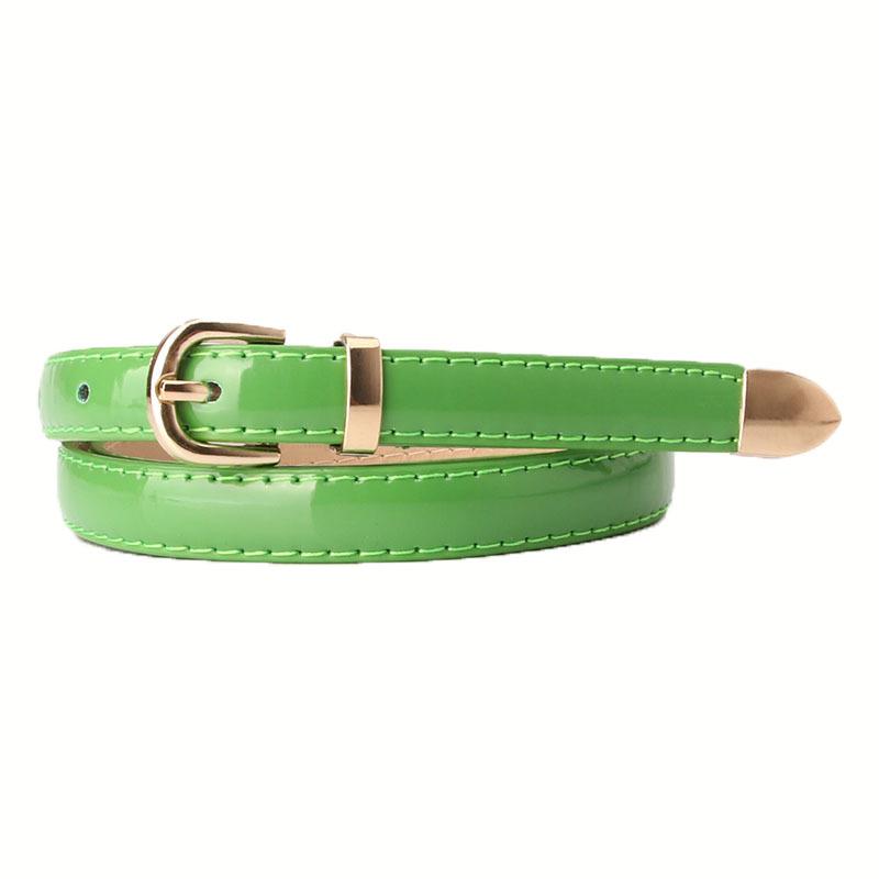 A Simple and Fashionable Candy-colored Decorative Small Belt for Ladies, Paired with A Dress, Coat, Sweater and Belt