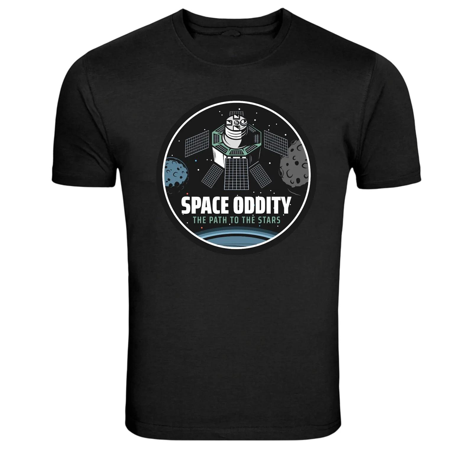 Space Oddity Satellite Orbit Graphic T Shirt Astronomy Tee XXXL