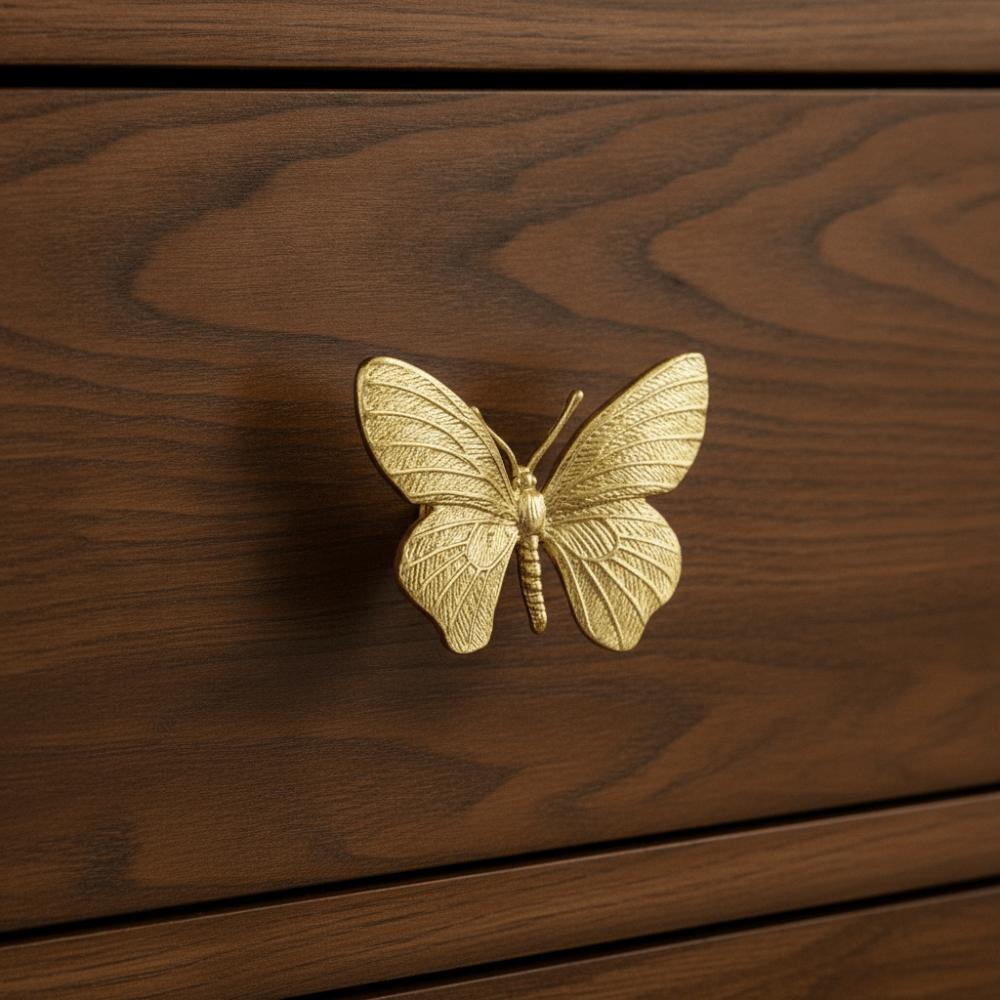 Furniture Hardware Butterfly/Dragonfly Brass Handle Home Decoration Furniture Handle Drawer