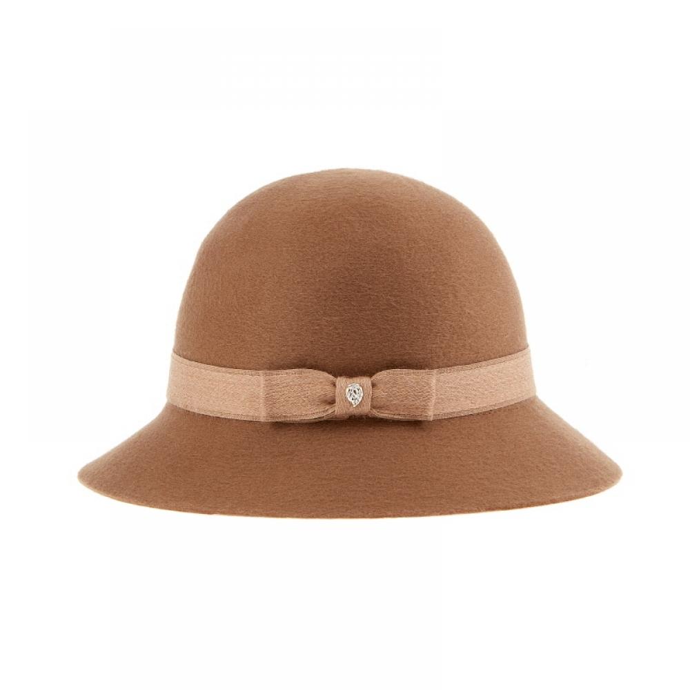 Helen Kaminski Hat51463 Ca Alfreda 6 Camel Ribbon Cashmere Cloche Bucket Hat
