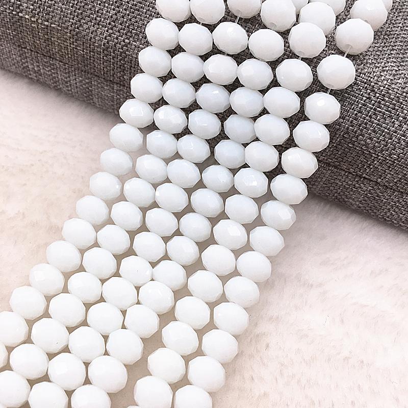 30pcs/lot 8x6mm Rondelle Austria Faceted Crystal Glass Beads,Wheel Beads,Transit Beads For Jewelry Making diy Bracelet Necklace