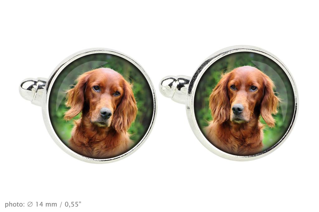 English setter, Lawerack, Laverack - cufflinks, a shirt accessory, a shirt pendant from the Art-Dog brand