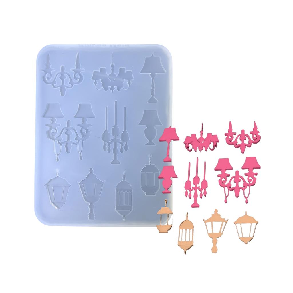 Praktická forma na výrobu příslušenství Praktická sada silikonových forem pro různé řemeslné a ručně vyráběné šperky