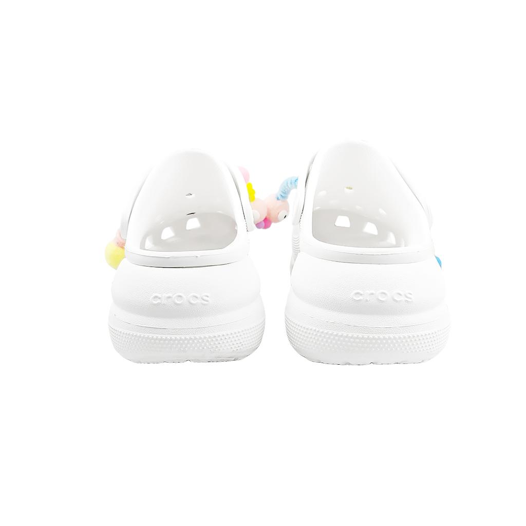 Crocs Crush Clog BNK Jumping Candy EVA Cute Dopamine Vitality Funny Fashion Hole Shoes Unisex White