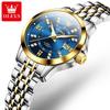 OLEVS 3620 Damen Business Wasserdichte Leuchtende Uhr Damen Quarz-Armbanduhren Weibliches Edelstahlarmband Uhr Modeuhren