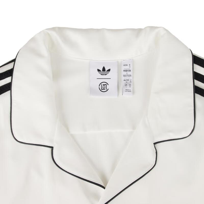 Adidas X CLOT Koszula kręglarska Biała Unisex Streetwear IY8685
