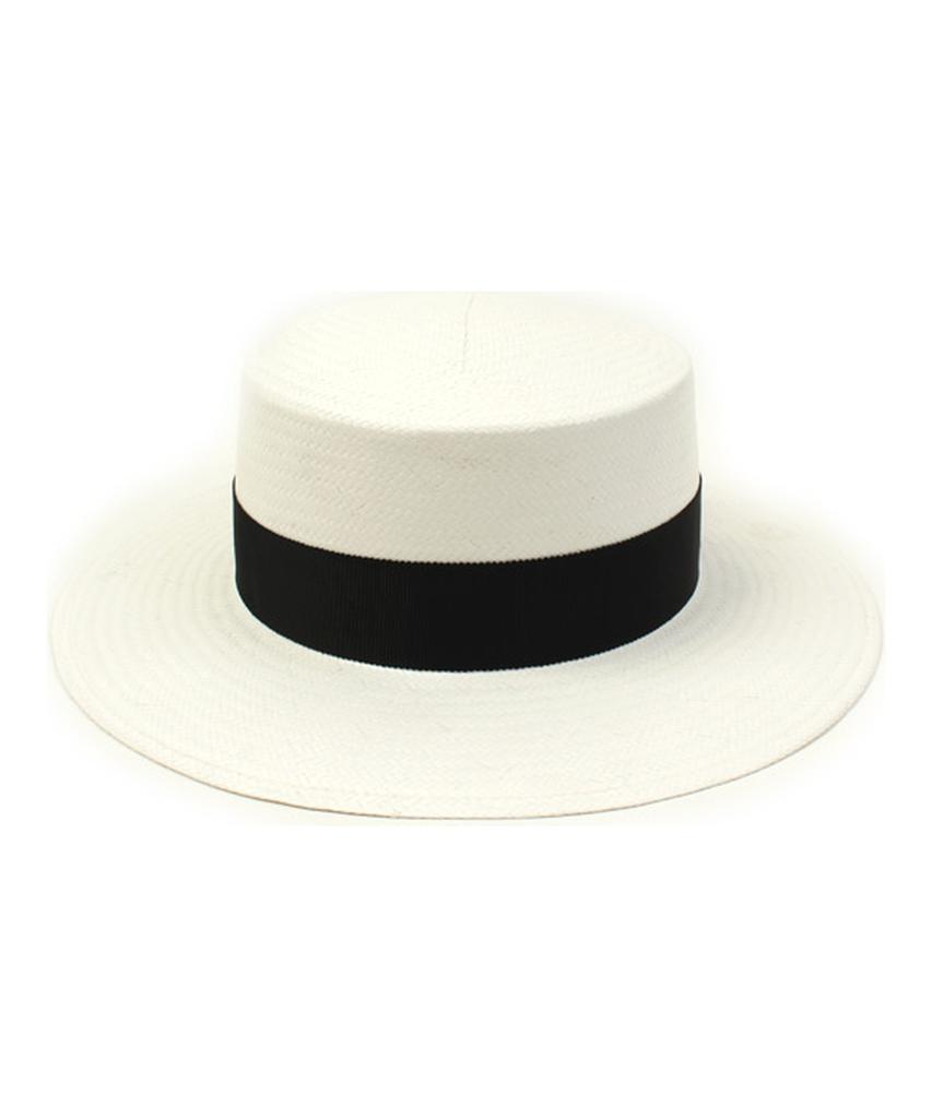 Yunibeosyeolkemiseuteuli White Flat Long Panama Hat Gd Panama Hat