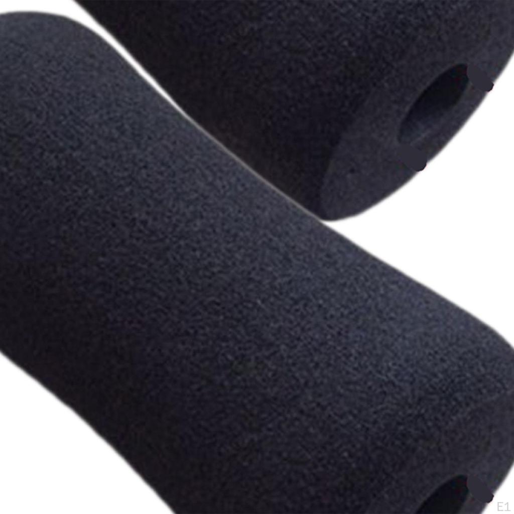 2 Pack Foam Foot Pad Rollers Grip Handle Exercise Equipment Sleeves for Home Gym Leg Extension