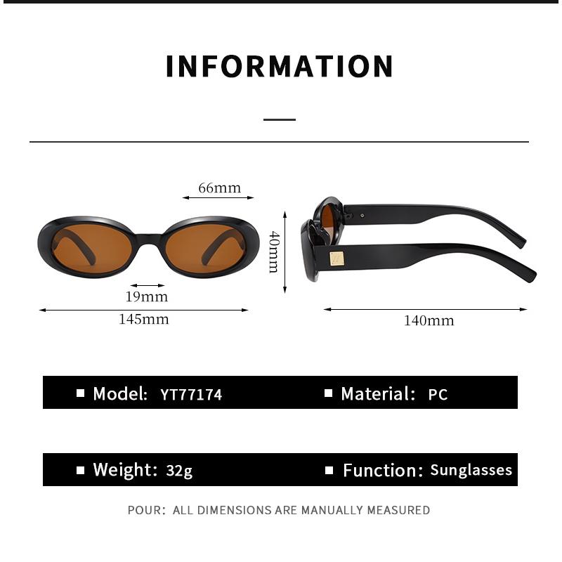 Retro Oval Trendy Sunglasses For Men And Women Fashion High-end UV Protection Sun Glasses Outdoor Sunscreen Sunshade Eyewear