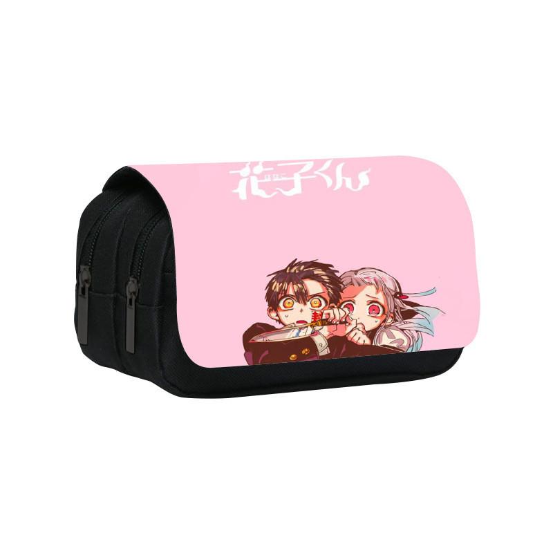 Toilet Bound Hanako Kun Pattern Double Layer Stationery Storage Bag For Students And Professionals