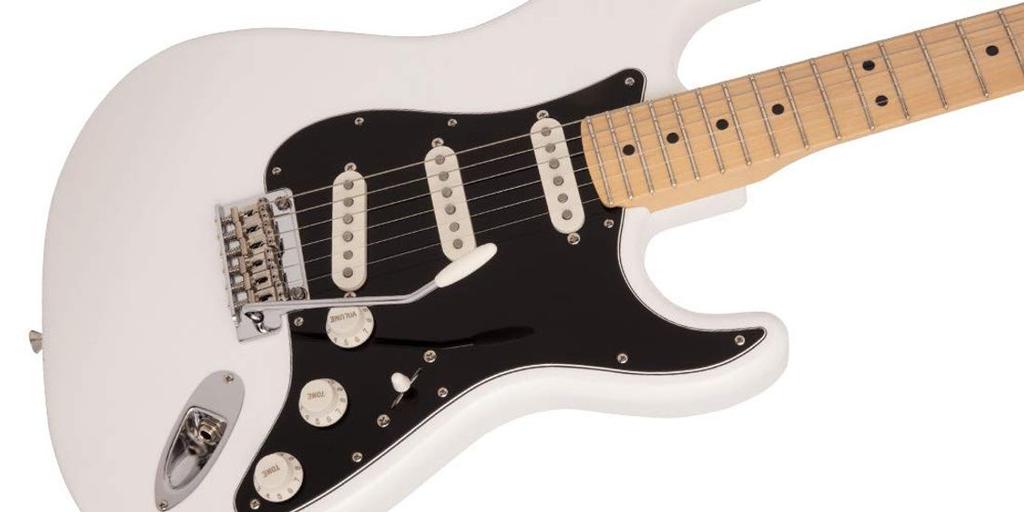 Fender Elektrická kytara Vyrobeno v Japonsku Hybrid II Javorová Arktická bílá Stratocaster®, Hmatník,