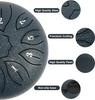 Steel Tongue Drum 6 Inch 11 Notes C Major Percussion Instruments Glucophone Steel Drum For Yoga Meditation Yoga Zen With Mallets