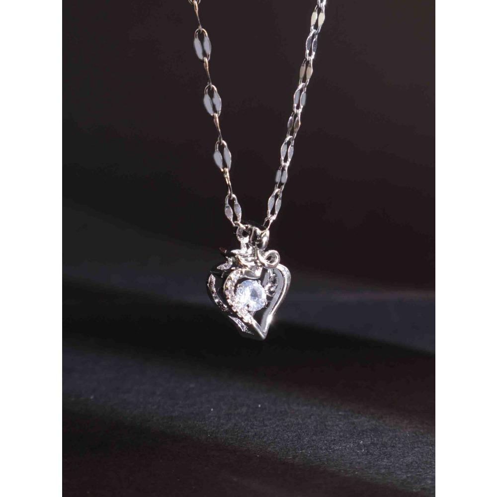 Necklace Does Not Fade Women's Summer Smart Love Versatile Necklace Women's High-end Titanium Steel Accessories