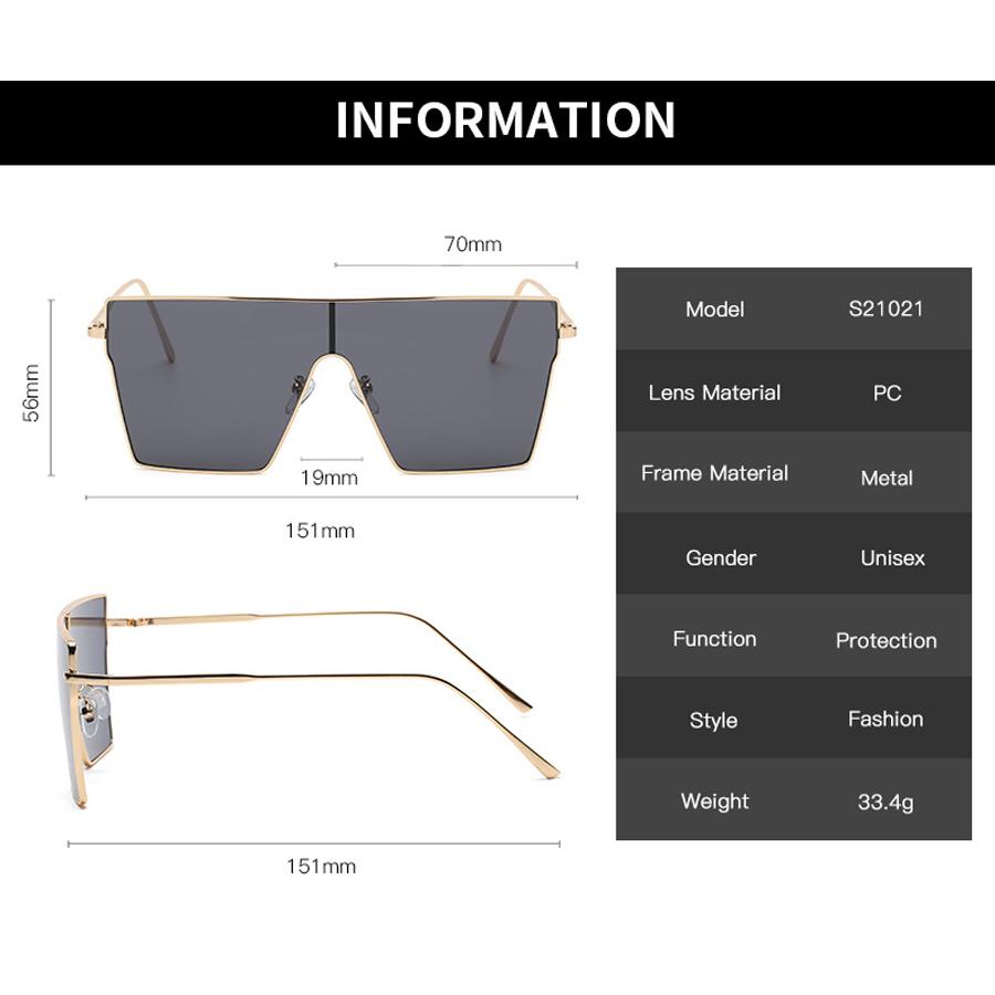 Vintage Metal Sunglasses Women Steampunk Sun Glasses For Men Eyewear Fashion Flat Top Goggle Large Frames Gradient Lens Shades
