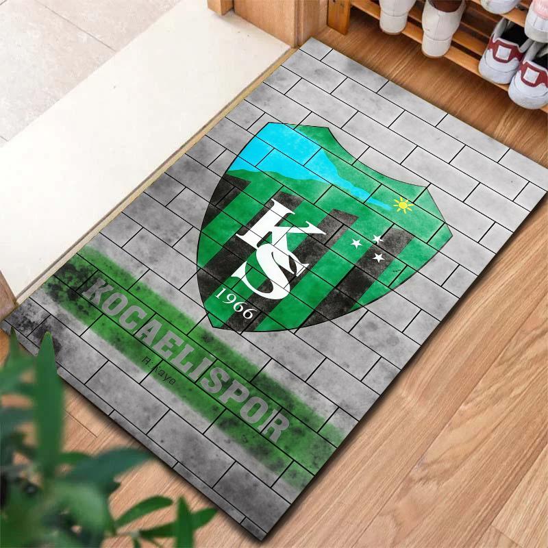 Green Camo Football Crest Carpet Rug For Living Room Bedroom Home Sofa Decoration Kids Play Nonslip Floor Mat