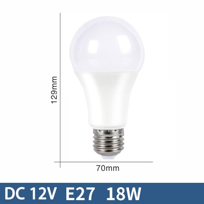 10pcs E27 LED Bulb Lights DC 12V lampada luz E27 lamp 3W 6W 9W 12W 15W 18W spot bulb Led Light Bulbs for Outdoor Lighting AP 12V
