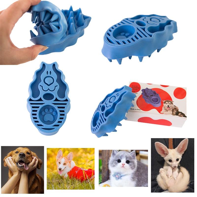 Dual-function Pet Brush Massages And Removes Hair Effectively