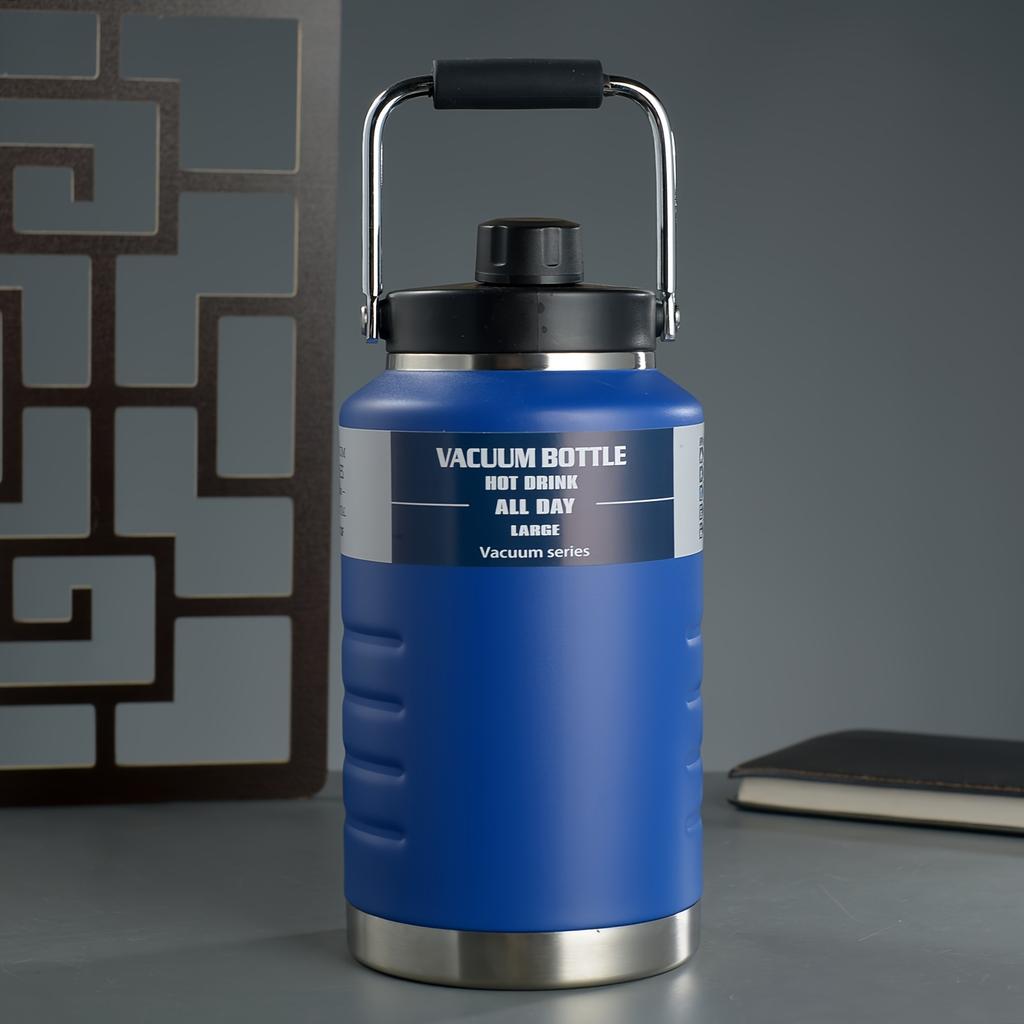 Borraccia Termica Acciaio Inossidabile 304 Grande Capacità 2L Portatile Jug Sportivo Termos Portatile Secchiello Acqua TonTon