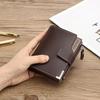 Pu Leather Men Wallets Short Design Card Holder Photo Holder Male Purse Vintage Coin Holder Men Wallets