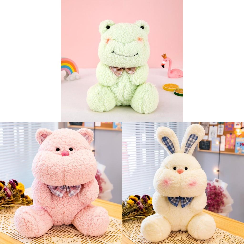 Stuffed Animal Plush Toys Rabbit Pig Bear Frog Tiger Birthday Gifts Decoration