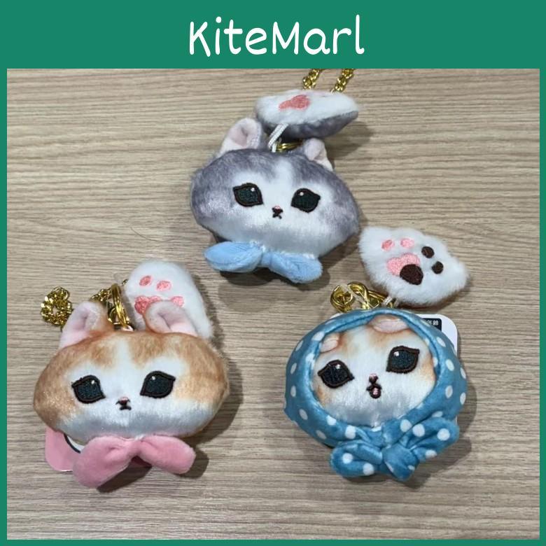 Cartoon Cat Plush Keychain With Pp Cotton Filling For Backpack Decor And Gift For Kids