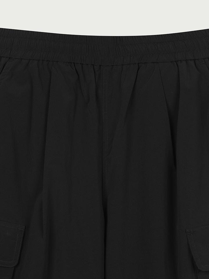HANGTEN Women'S Nylon Spandex Cargo Wide Pants _100(10570-150-402-41)