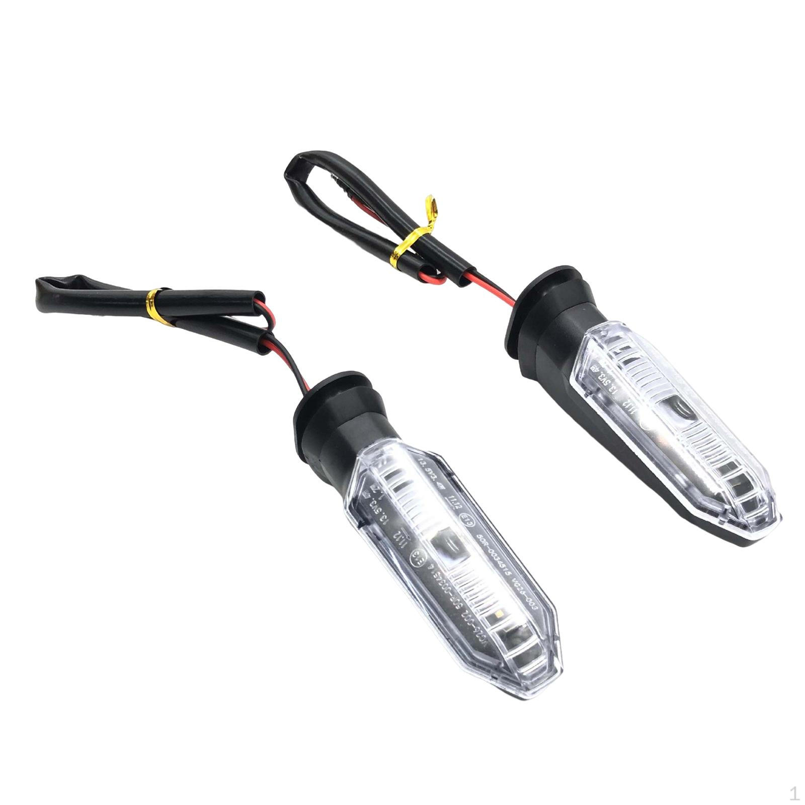2 Pieces Motorcycle Turn Signal Indicator Flicker Flasher Motorbike Blinker Lights for 250R 500F