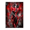 Red Sexy Nude Woman Canvas Print Sensual Angel Poster and Prints Abstract Wall Art Pictures Painting for Bedroom Room Home Decor