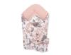 Soft Double-sided Wrap for Babies with Ties - Sepia Roses