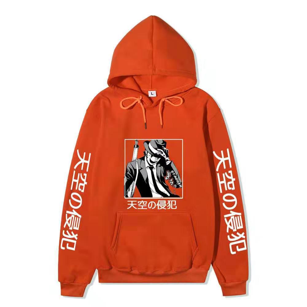 High-Rise Invasion Sniper Mask Hoodie Unisex Fleece Sweatshirt Japanese Vertical Text Black White Manga Anime Pullover