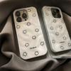 Korean Black and White Flowers for iPhone16/17Pro Mobile Phone Case Apple 15 Meteorite 13 Niche 14 Folds