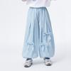 Little Yin Man Girls' Breathable Bow Lantern Pants