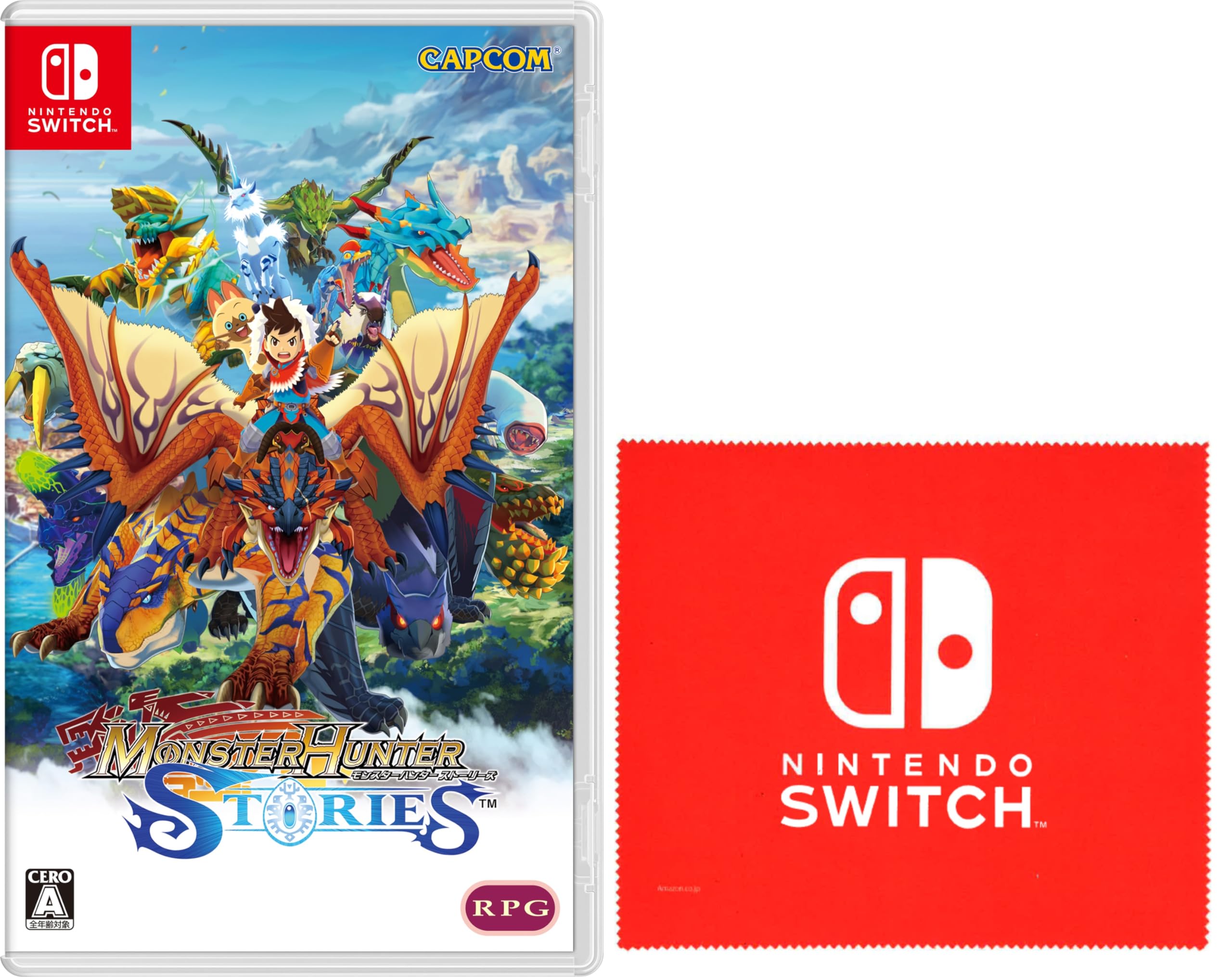 

Monster Hunter Stories - Switch [Amazon.co.jp Exclusive] Includes a Nintendo Switch logo design microfiber cloth
