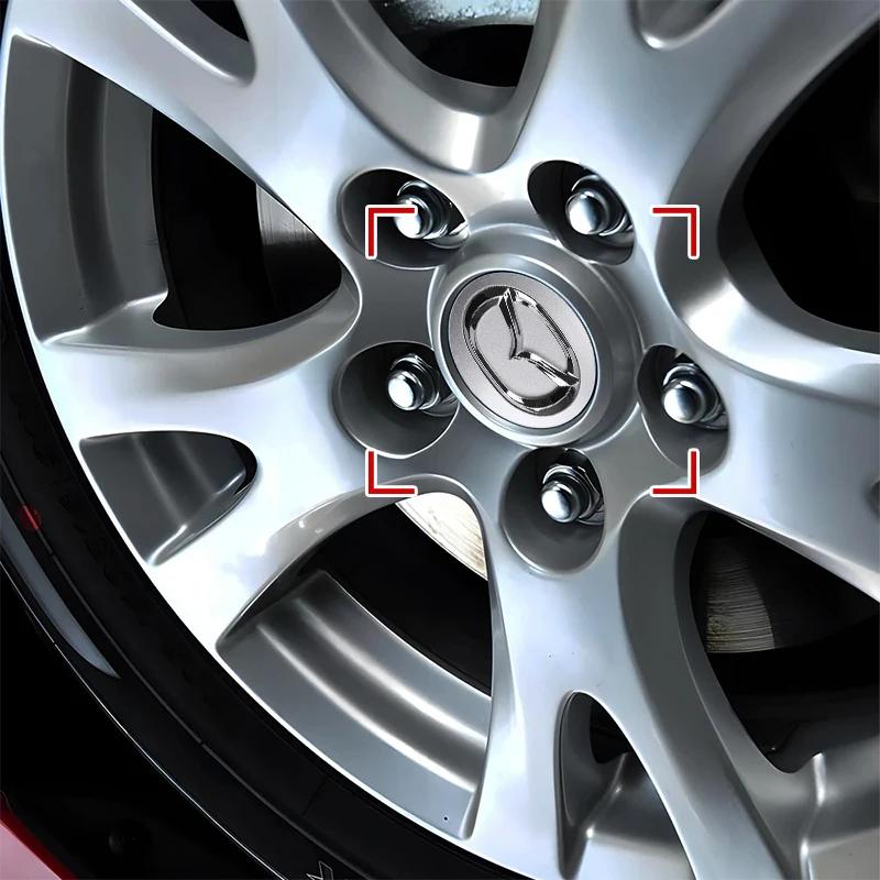 4Pcs 56mm Wheel Center Hub Caps Replacement Wheel Hub Emblem for Mazda CX8 MS SPEED CX60 CX50 3 Atenza Axela CX-3 CX-4 CX-5 CX7