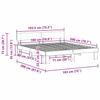 Bed Frame with Headboard White 180 X 200 Cm Solid Pine Wood