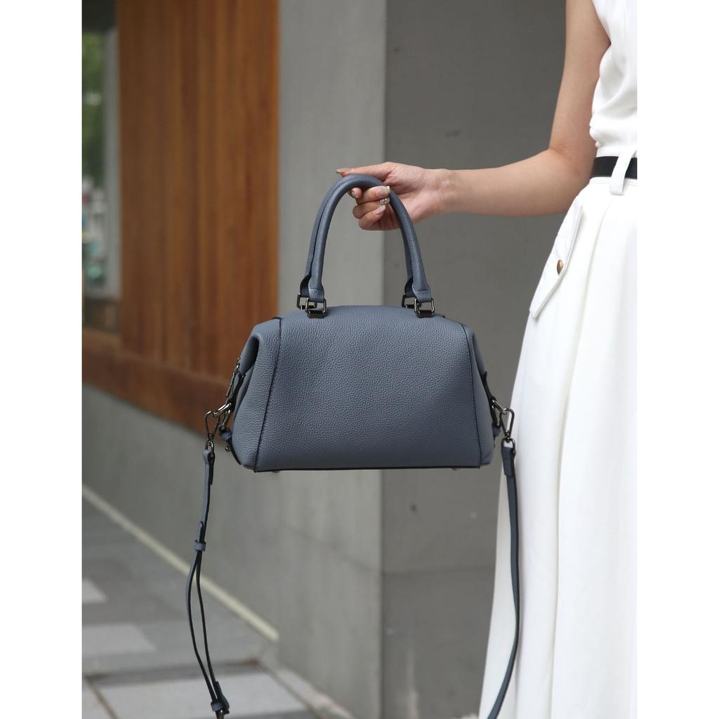 Cowhide Women, One Shoulder Crossbody Simple Portable Fashion Bag Girls Classic Handbag Large Capacity