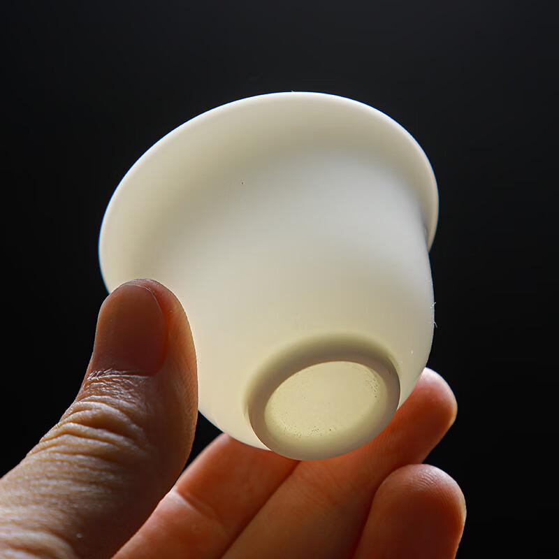 Tuopai 10-Piece Suet Jade Ceramic Tea Set