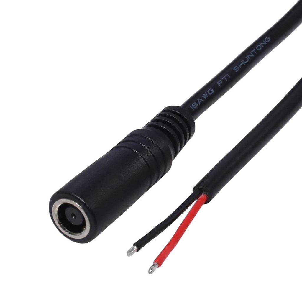 High Quality DC7.4x5.0mm Female To 2Pin Power Cable 18AWG 2x0.75mm2 Power Wires for Laptop Charger Supports Up To 120W