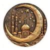 Retro Round Metal Tin Signs Sun And Moon Face Decor Pattern Nostalgic Iron Painting Novelty For Cafe Bar Man Cave Wall Decor