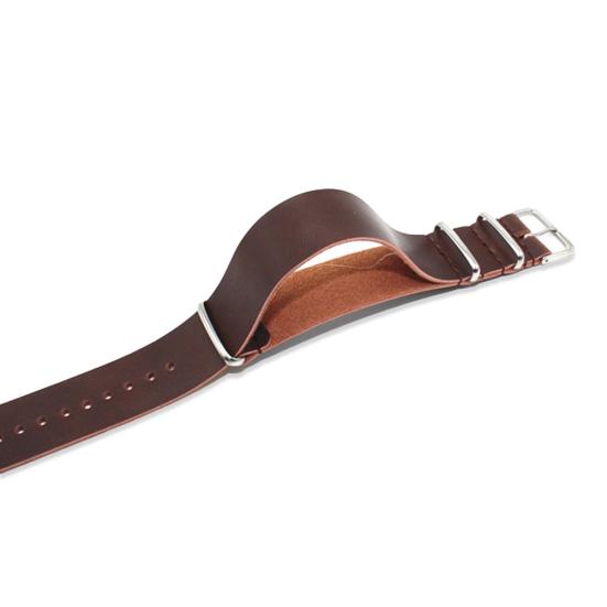 Универсальный однотонный ремешок для часов из искусственной кожи, регулируемый сменный ремешок 22mm темно-коричневого