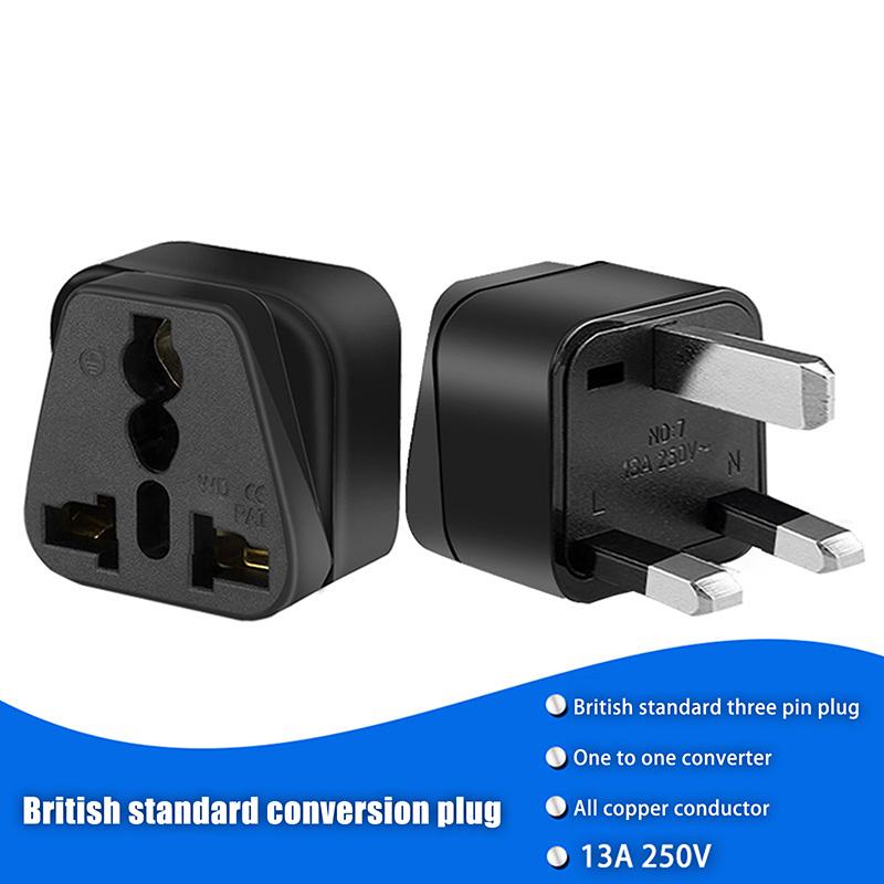1 pezzo tipo G Singapore Malesia Regno Unito presa di corrente convertitore bianco nero 13A Au Eu Cn US a Uk adattatore da viaggio