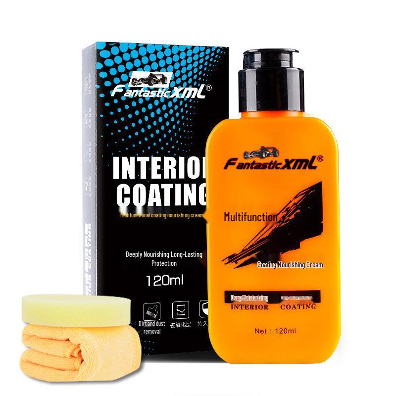 Multifunctional Car Plastic, Rubber & Leather Restorer - Nourishing Cream for Interior & Dashboard