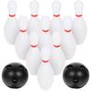 White Color Bowling Play Set Fun Bowling Set Sports New Kids Bowling Toys  Indoor Ball