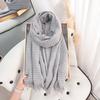 Imitation cashmere scarf women's high-end plaid scarf fashion temperament autumn and winter thickened warm outer shawl