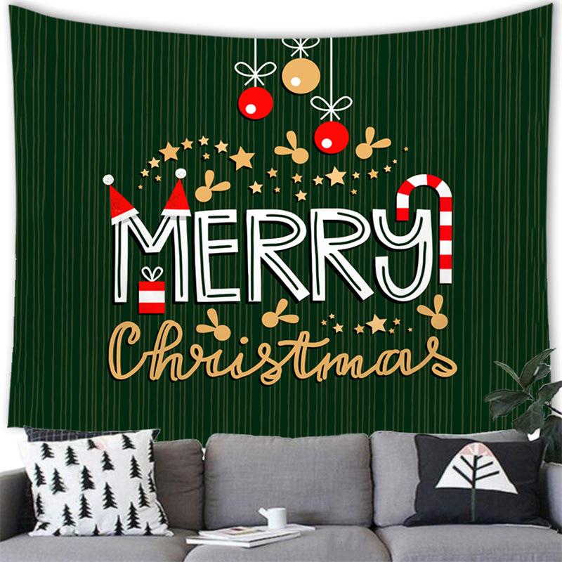 Merry Christmas Cartoon Snowman Cross-border Supply Tapestry Wall Hanging Blanket
