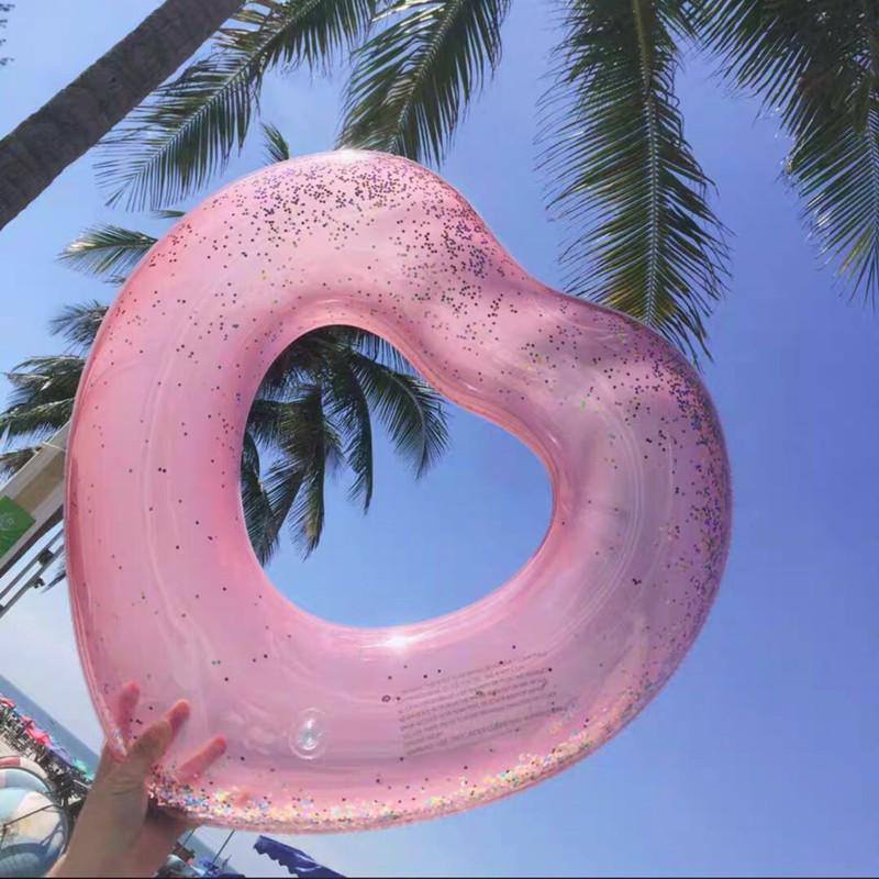 Intex 57288 Double Flamingo Adult Inflatable Swimming Ring - Thick Oversized Floating Bed for Kids & Adults