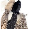 Leopard Print Plush Scarf Necklace - Versatile Retro Y2K Jewelry for Women