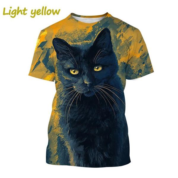 Мужская и женская модная футболка с принтом животных — фото 6