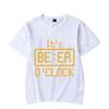 Trendy Streetwear T Shirts Men Summer Short Sleeve Basic Tees Harajuku Vintage T Shirt Its Beer Clock Graphic Tops Men Clothing