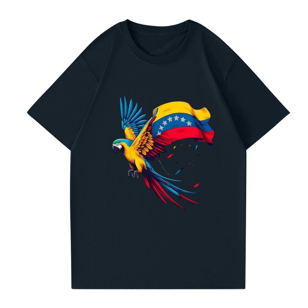 Modisches rundhalsiges lässiges bedrucktes kurzärmeliges T-Shirt Top für Damen und Herren